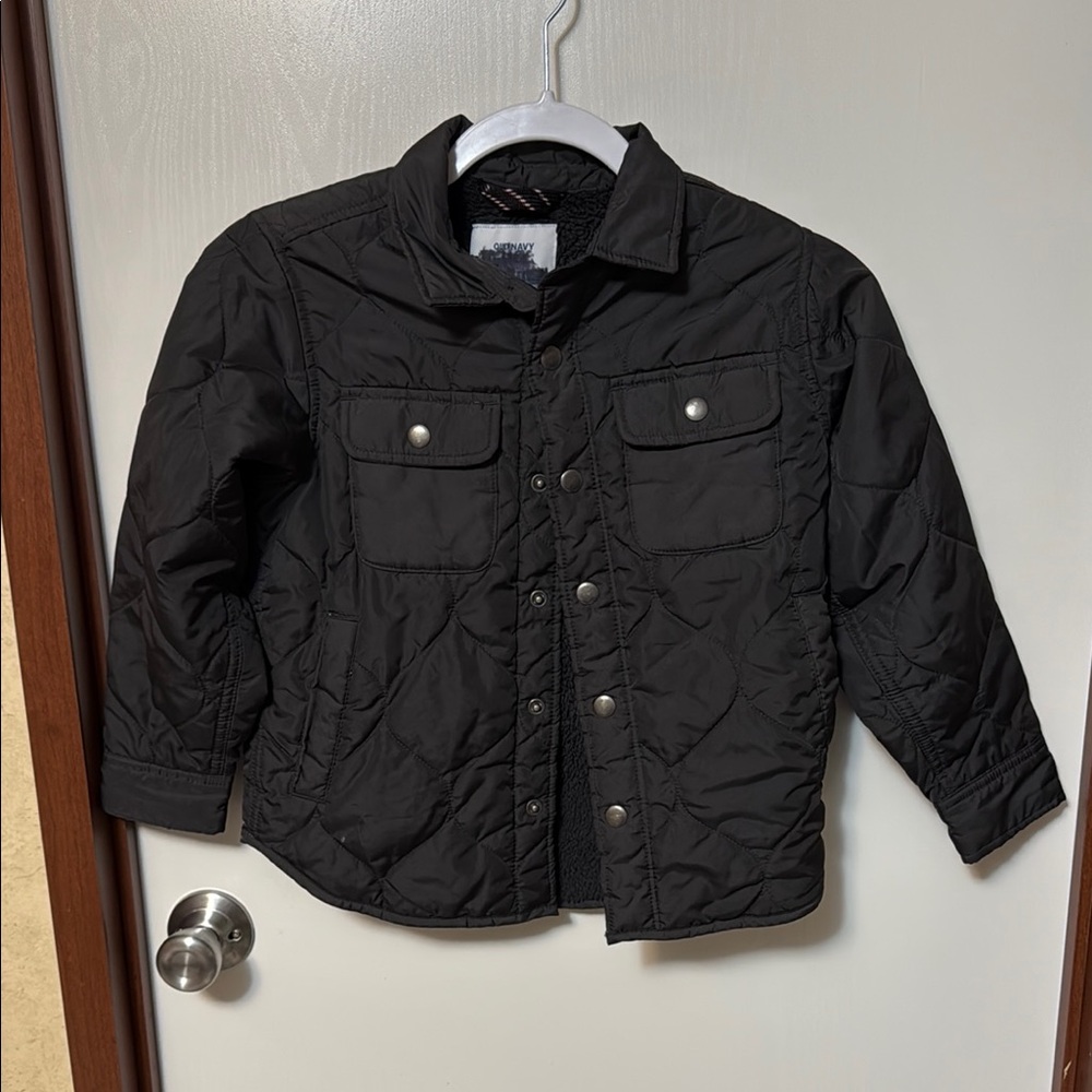Old Navy Black Quilted Kids Jacket Size S